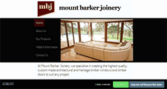 Desktop Screenshot of mountbarkerjoinery.com.au